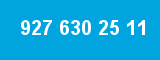 927 630 25 11 927 630 25 11